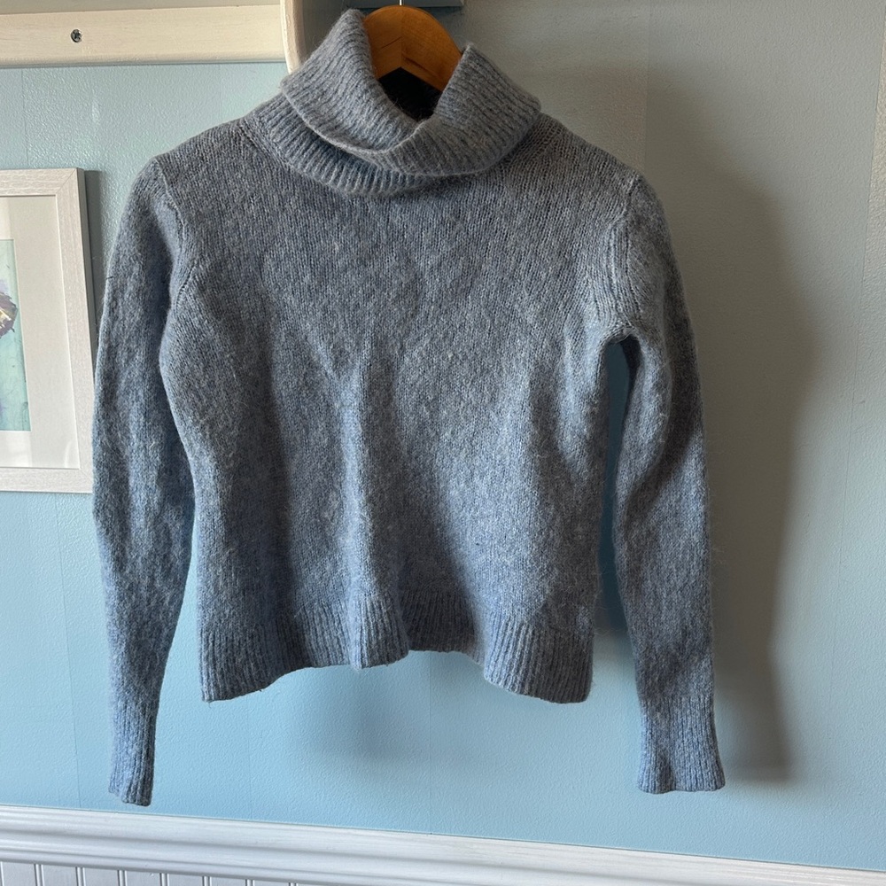 Banana Republic Soft Blue Turtleneck Sweater